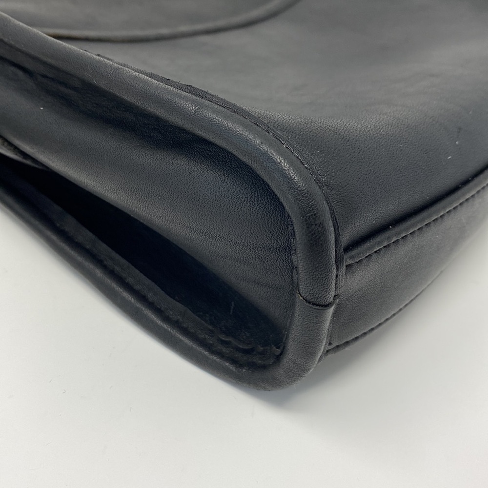 Coach Vintage Black Leather Austin Crossbody Adjustable Strap Purse - Picture 9 of 14